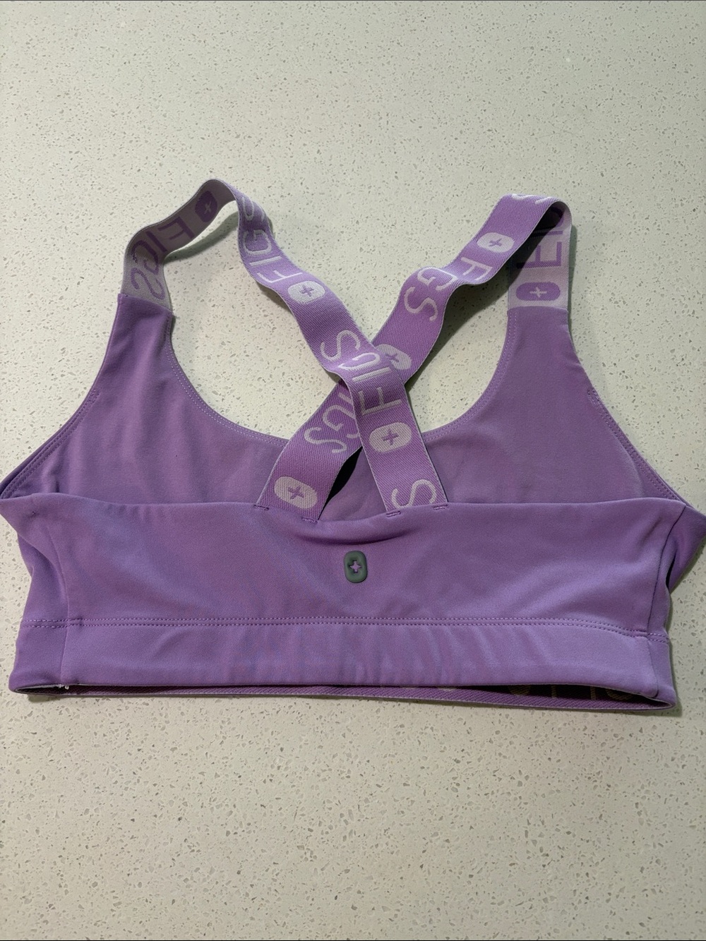 Figs Purple Cross-Back Sports Bra - Women Intimates & Sleepwear